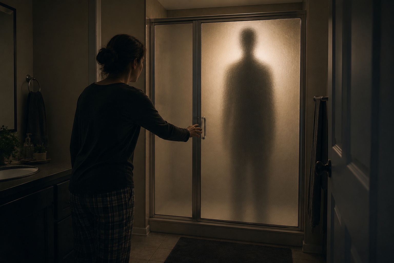 Editorial recreation of the Why Do People See Figures Behind Frosted Glass? story, image 3.