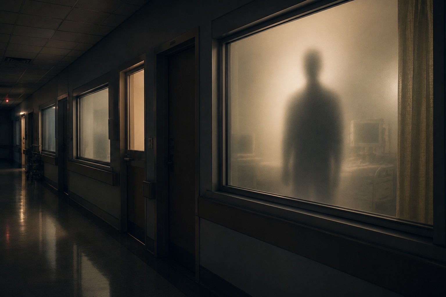 Editorial recreation of the Why Do People See Figures Behind Frosted Glass? story, image 4.