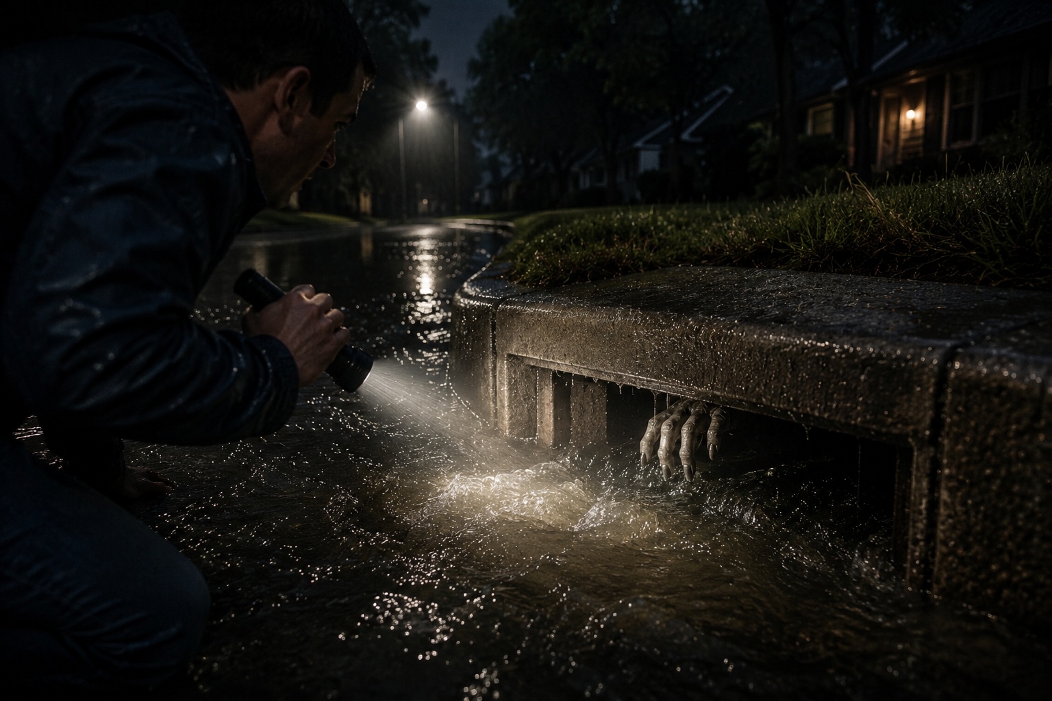 Editorial recreation of the Why Do Sewer Monster Stories Start After Heavy Rain? story, image 2.