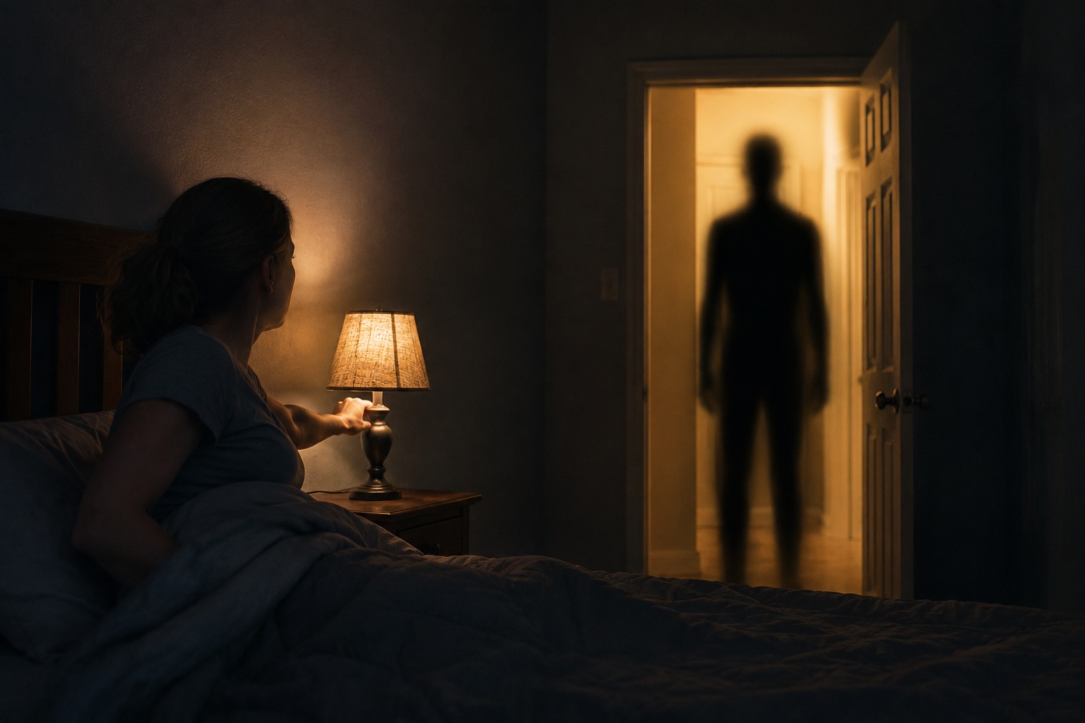 Editorial recreation of the Why Do Shadow Figures Stand At Bedroom Doors? story, image 2.