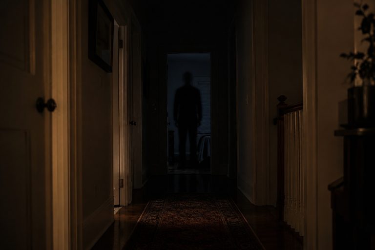 Editorial recreation of the Why Do Shadow Figures Stand In Doorways? story, image 1.