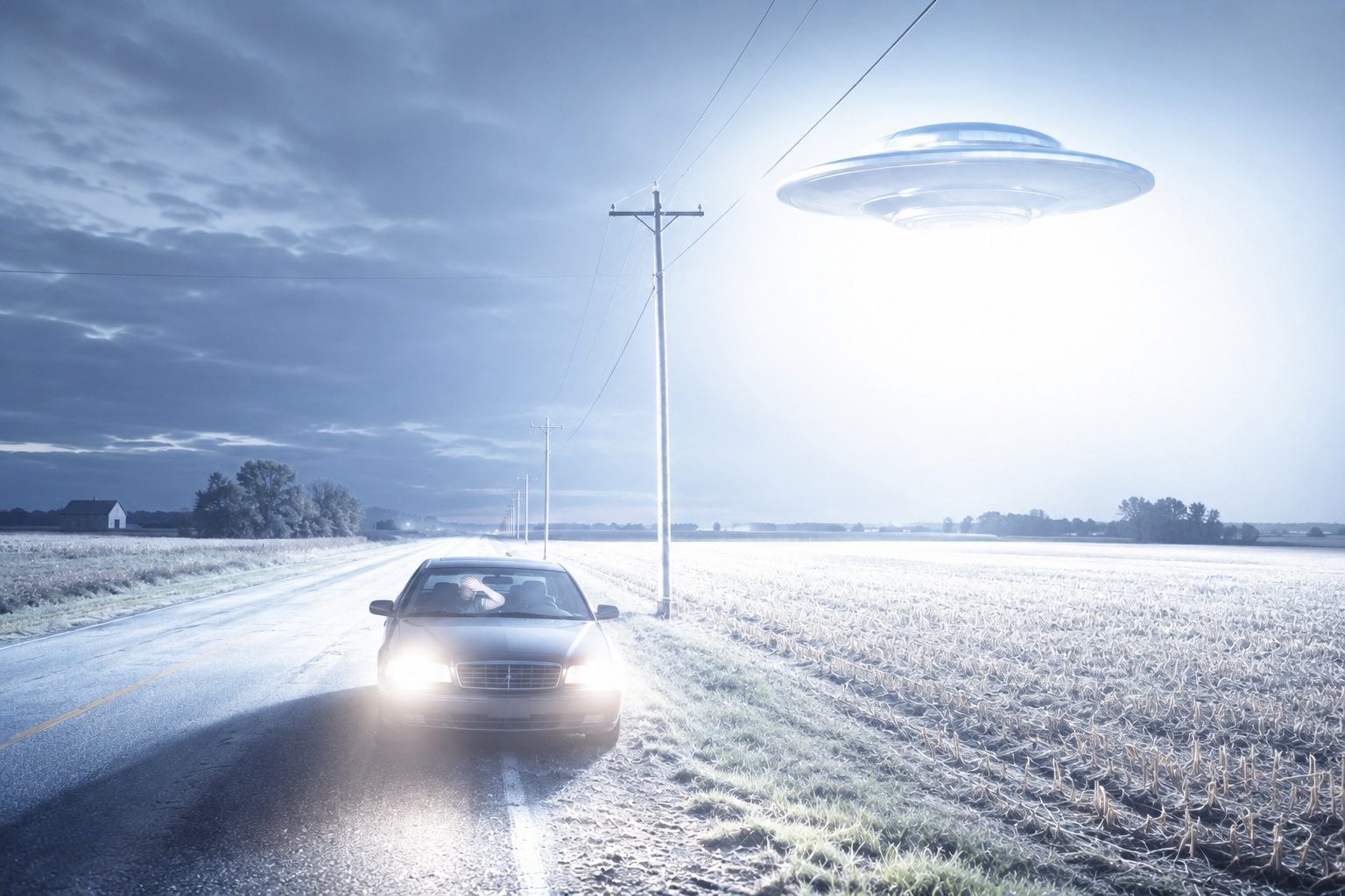 Editorial recreation of the Why Do UFO Reports Mention Time Missing After A Bright Flash? story, image 2.