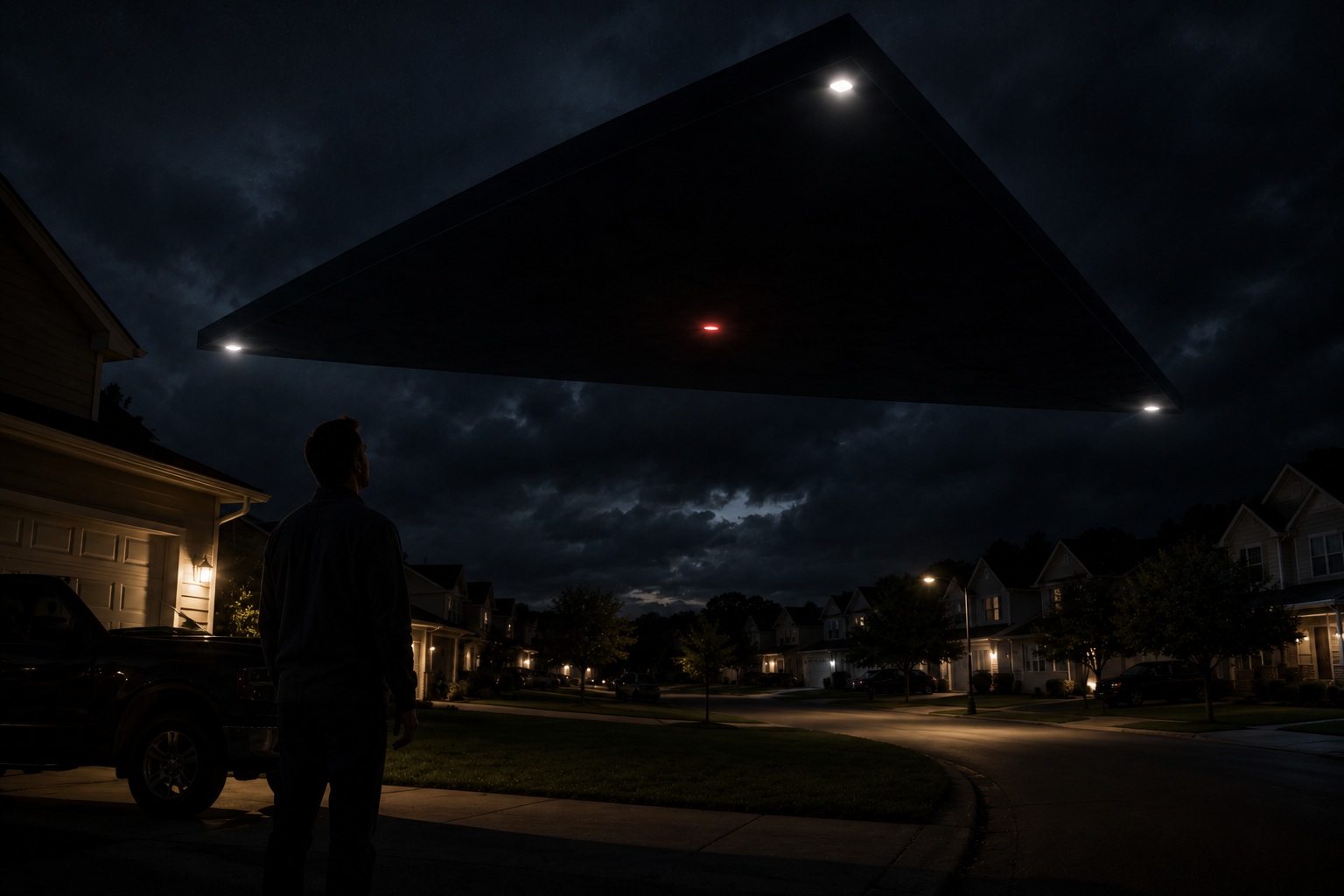 Editorial recreation of the Why Do UFO Witnesses Describe Silent Triangles? story, image 3.