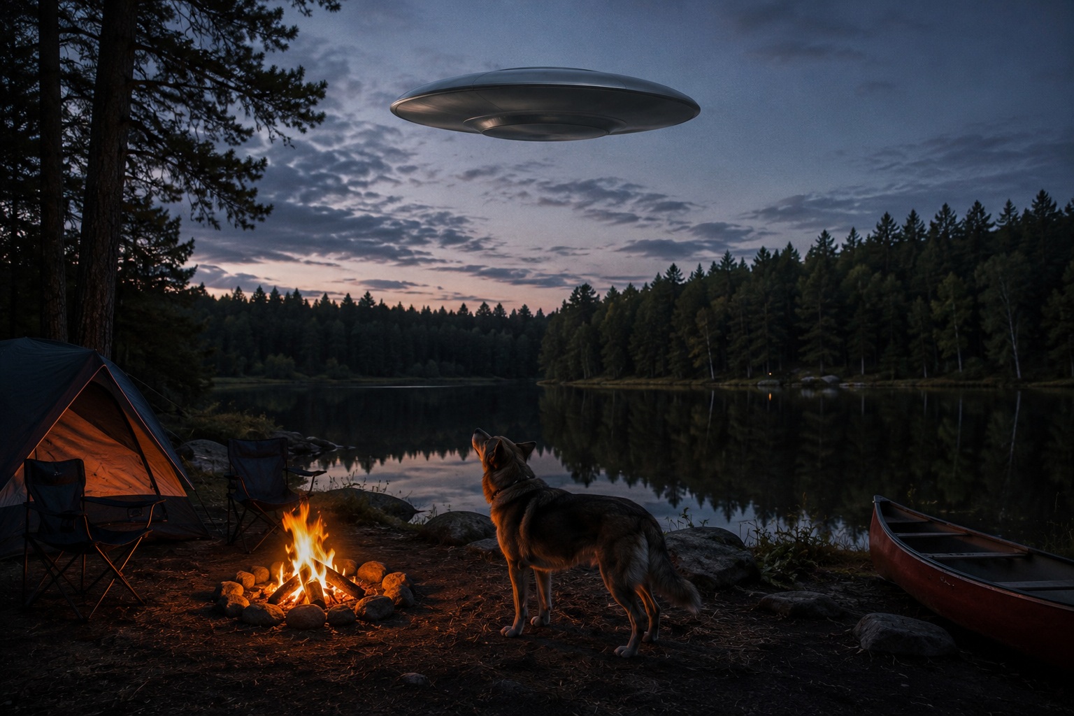 Editorial recreation of the Why Do UFO Witnesses Report Animals Going Quiet? story, image 2.