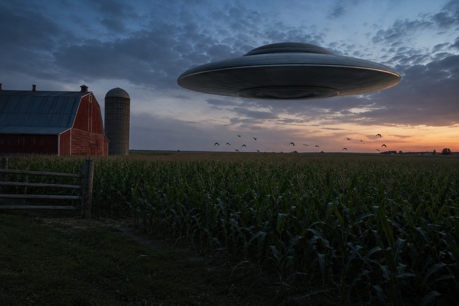 Editorial recreation of the Why Do UFO Witnesses See Saucers Above Cornfields? story, image 4.