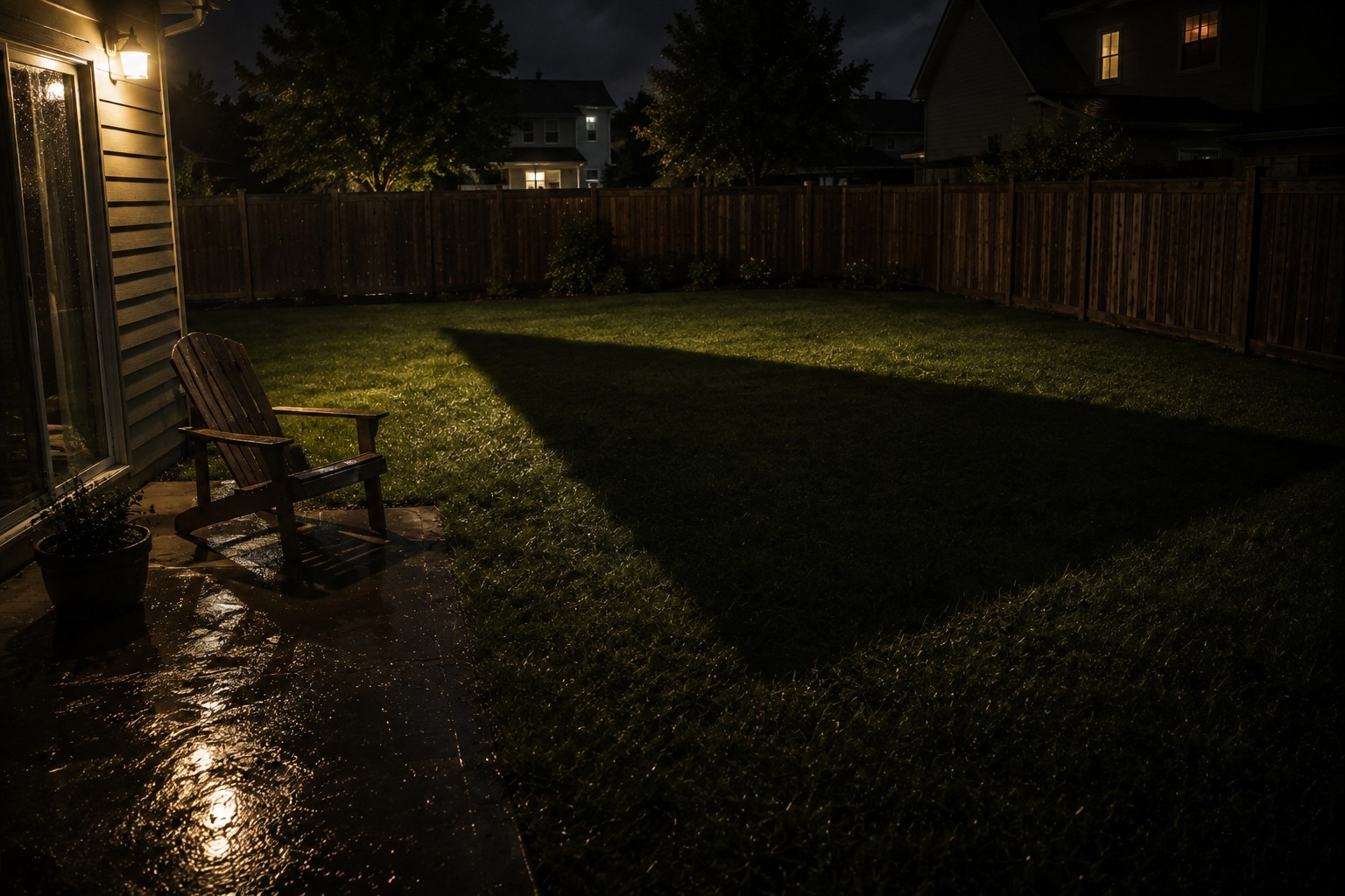 Editorial recreation for What Casts A Silent Shadow Across The Backyard?, image 4.