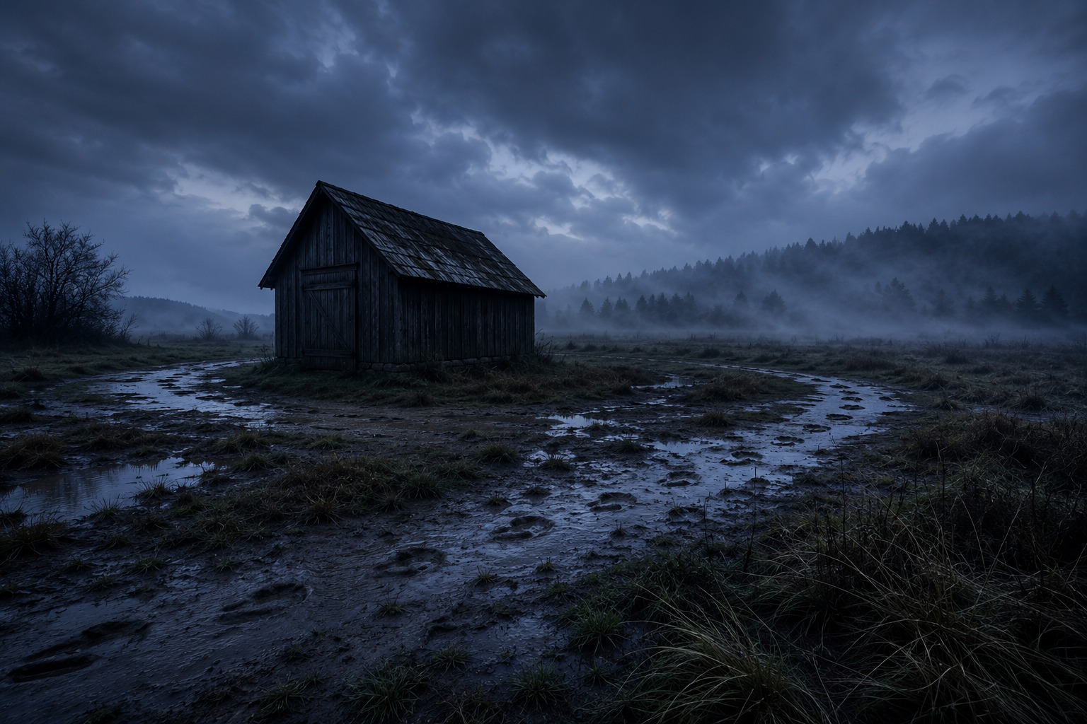 Editorial recreation for What Creature Leaves Hoofprints Around A Sealed Barn?, image 1.