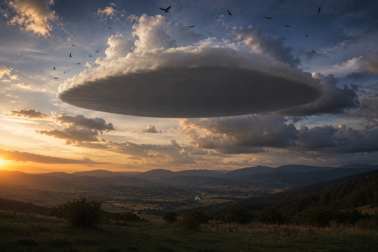 Editorial recreation of the What Is Flat-Bottom Cloud In UFO Sightings? story, image 2.