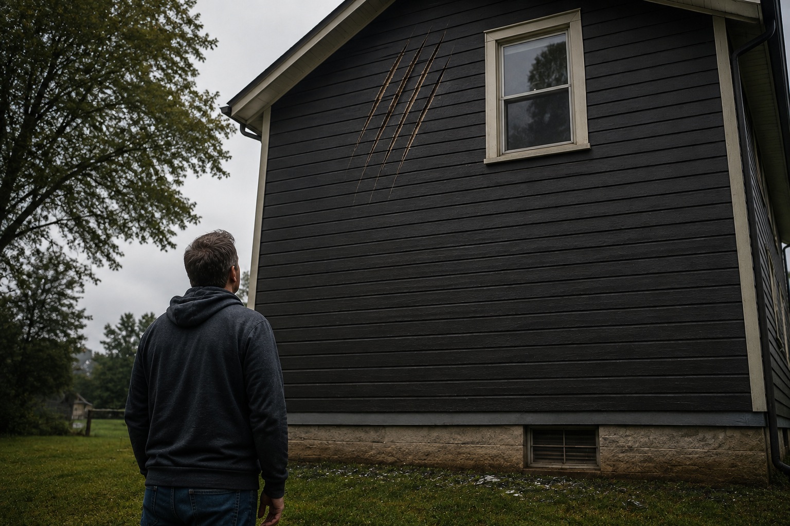 Editorial recreation for What Leaves Scratches High On A House Where No Animal Should Reach?, image 3.