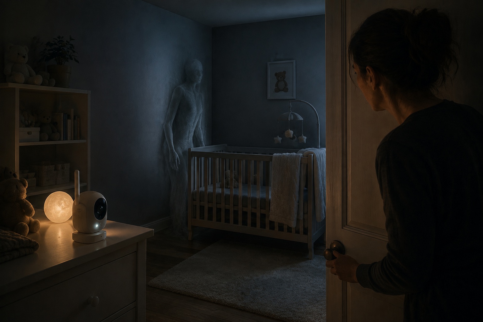 Editorial recreation of the What Makes Baby-Monitor Static Feel Like A Ghost Warning? story, image 4.