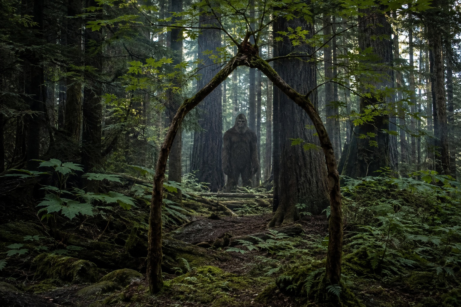 Editorial recreation of the Why Are Saplings Twisted Into Doorways In Bigfoot Reports? story, image 1.