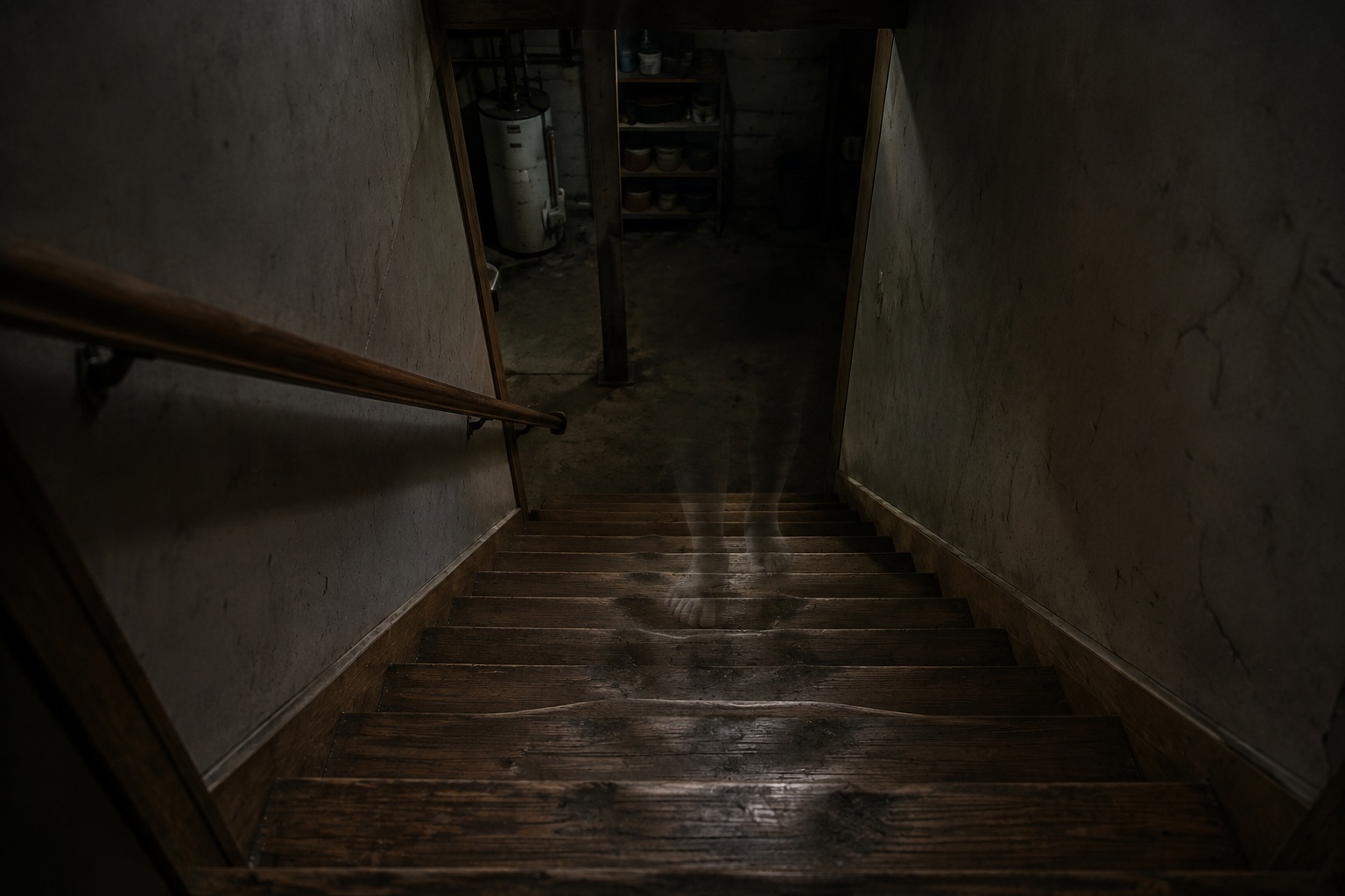 Editorial recreation of the Why Do Basement Stairs Sound Like Someone Is Climbing Them? story, image 2.