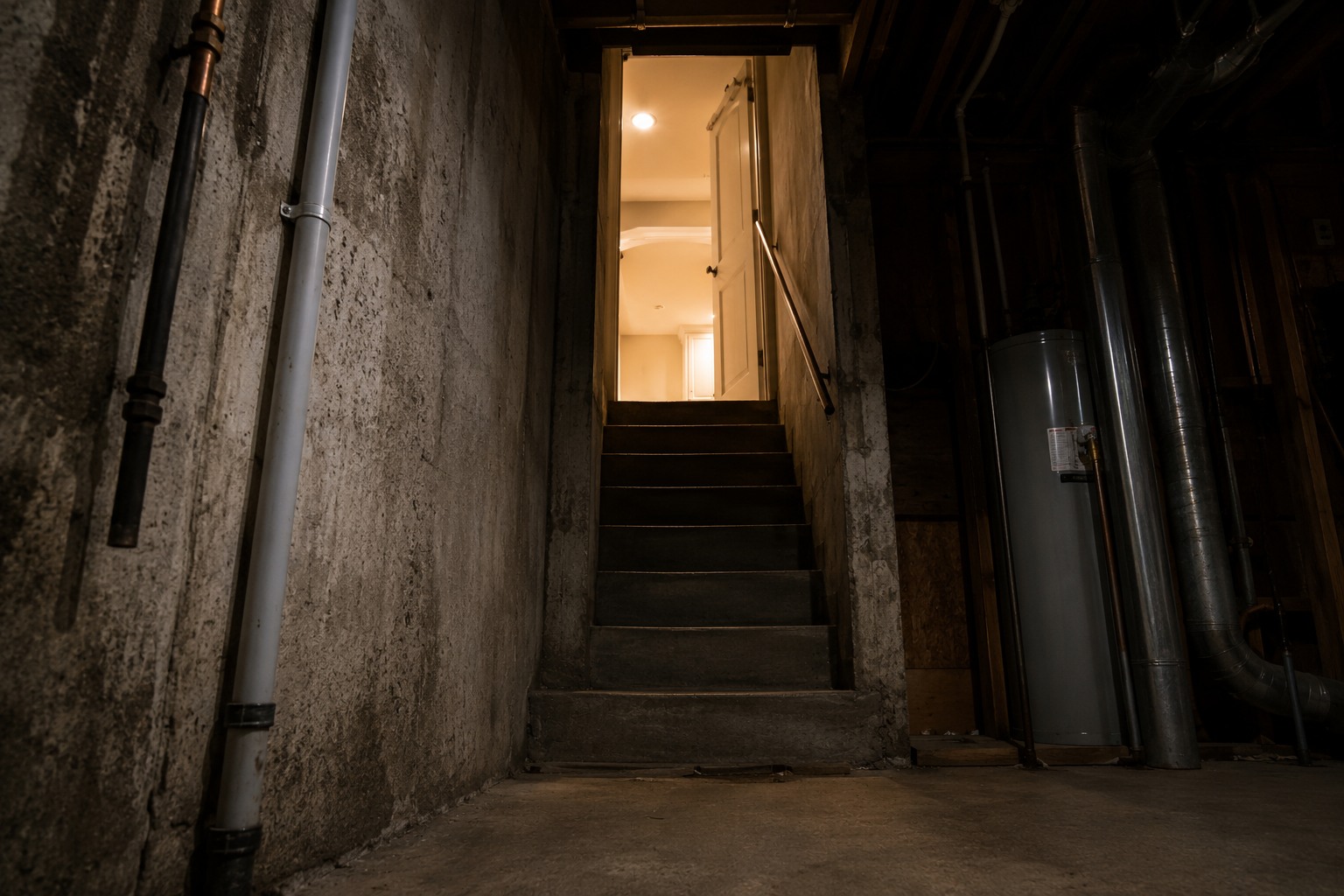 Editorial recreation for Why Do Basement Steps Sound Different At Night?, image 2.