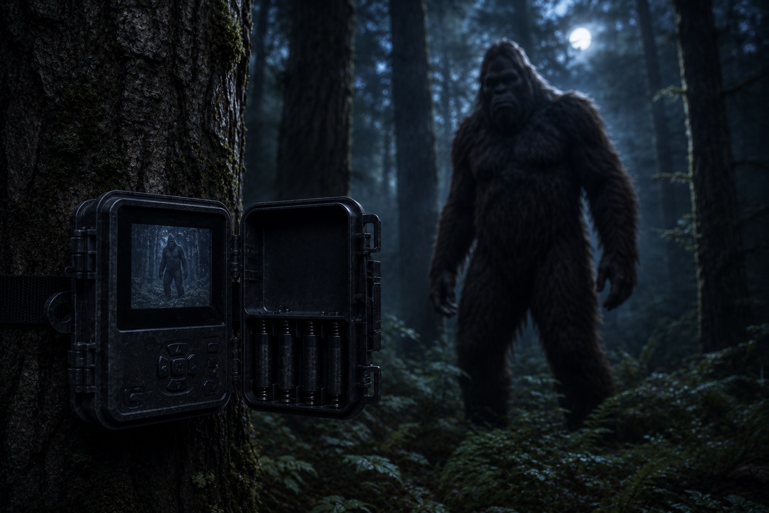 Editorial recreation of the Why Do Bigfoot Reports Mention Dead Trail-Camera Batteries? story, image 3.