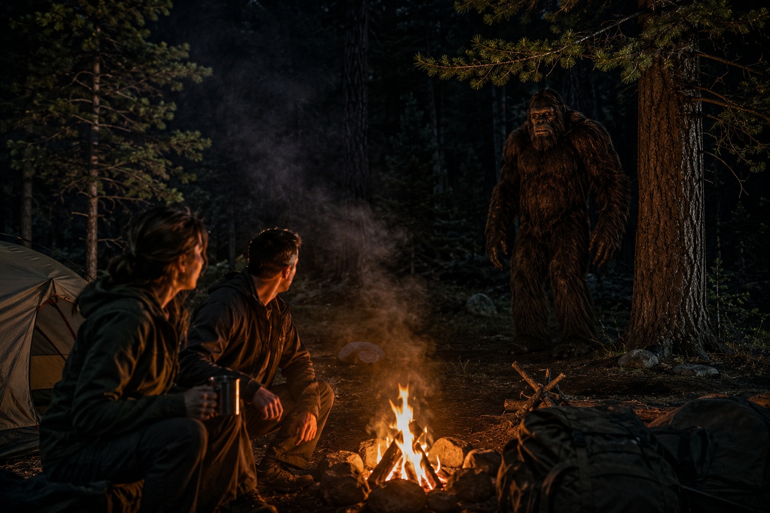 Editorial recreation for Why Do Bigfoot Witnesses Mention A Strange Smell?, image 1.
