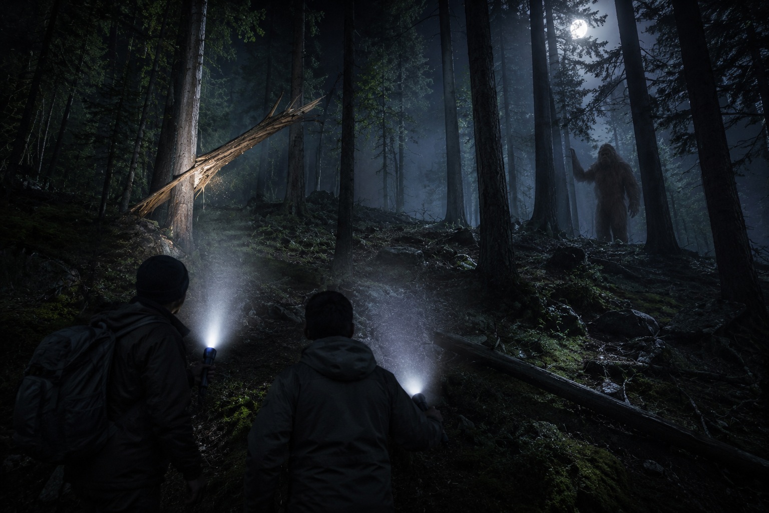Editorial recreation for Why Do Campers Hear Wood Knocks In The Dark?, image 2.