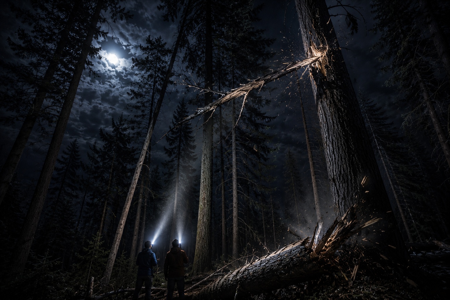 Editorial recreation for Why Do Campers Hear Wood Knocks In The Dark?, image 4.