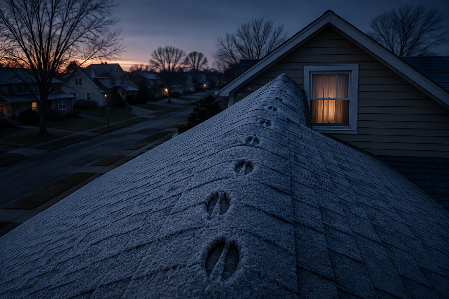 Editorial recreation of the Why Do Creature Stories Mention Hoofprints Across Rooftops? story, image 1.