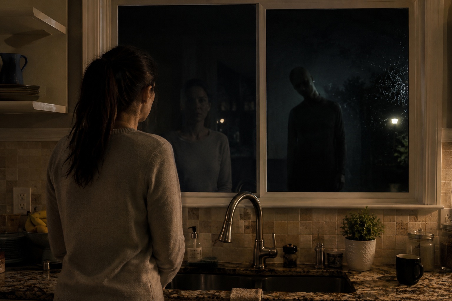 Editorial recreation of the Why Do Faces Appear In Dark Windows At Night? story, image 1.