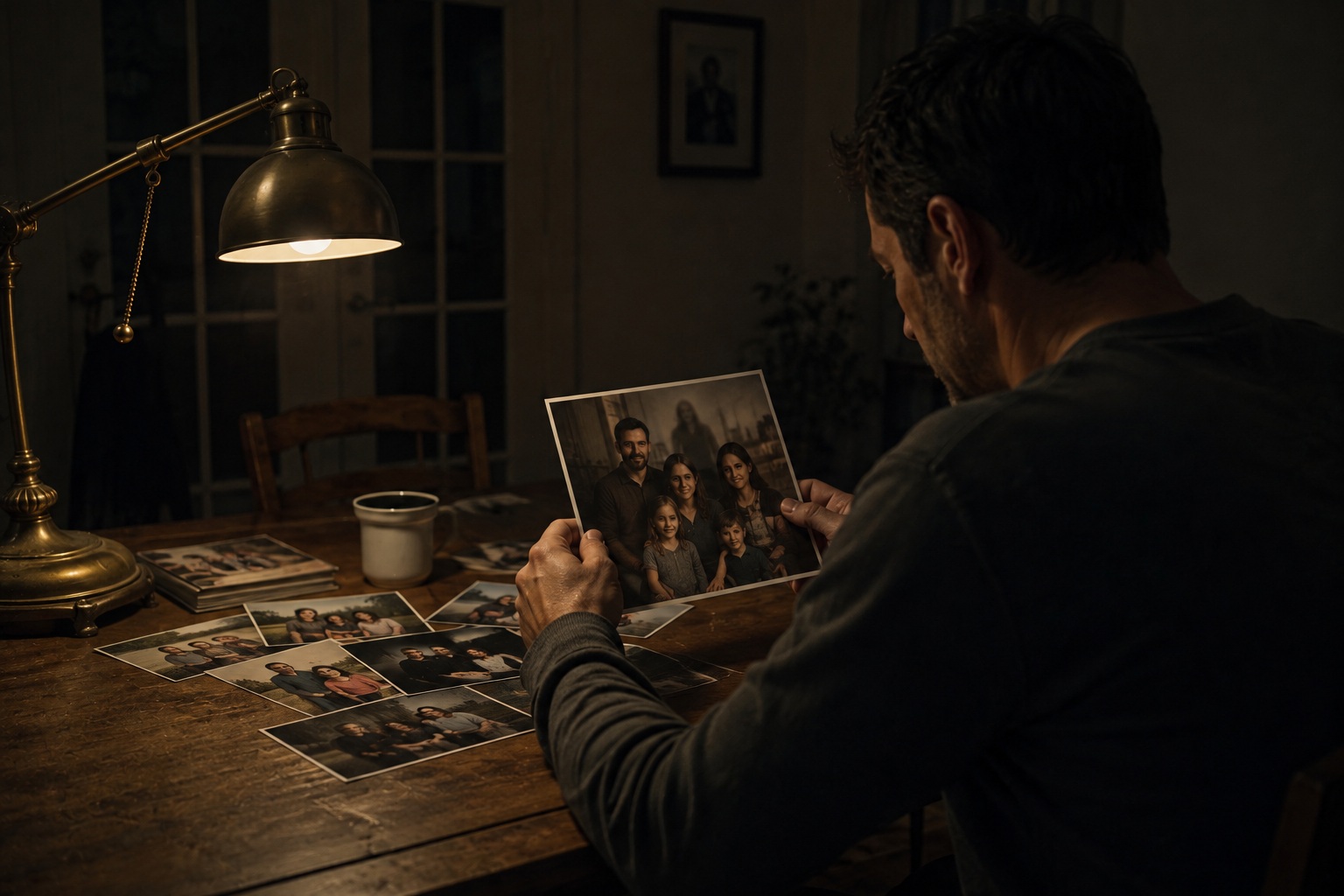 Editorial recreation of the Why Do Family Photos Show One Extra Person After A Funeral? story, image 2.