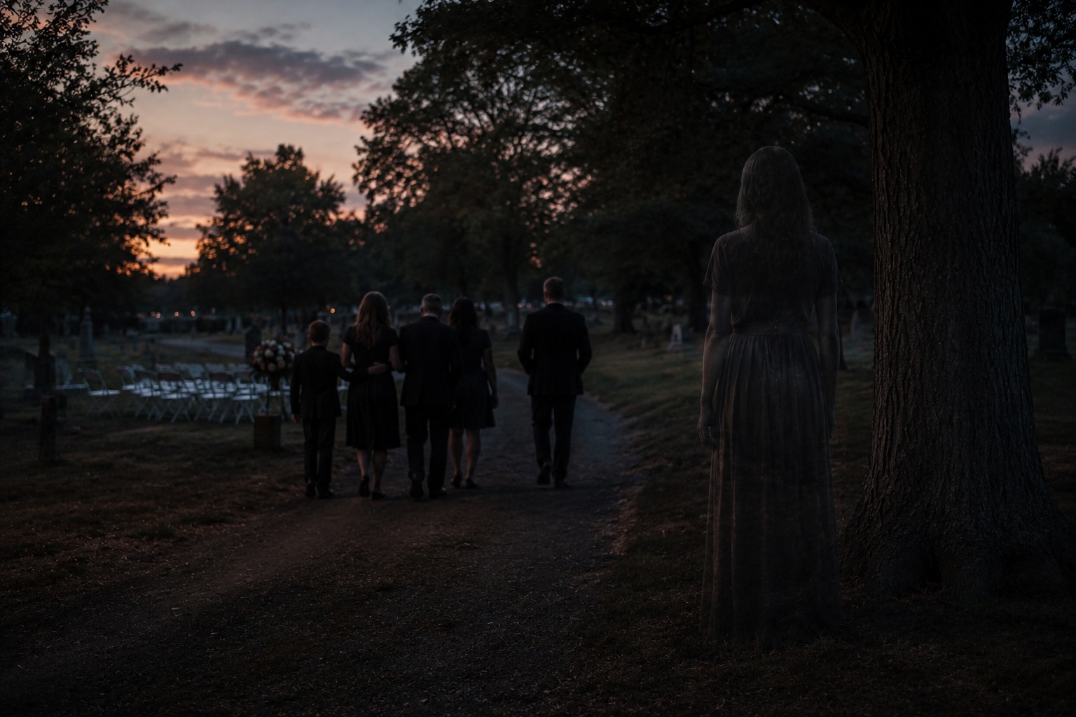Editorial recreation of the Why Do Family Photos Show One Extra Person After A Funeral? story, image 3.