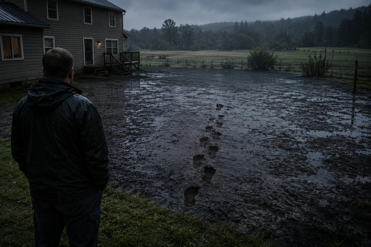 Editorial recreation for Why Do Footprints Stop In The Middle Of Mud?, image 1.