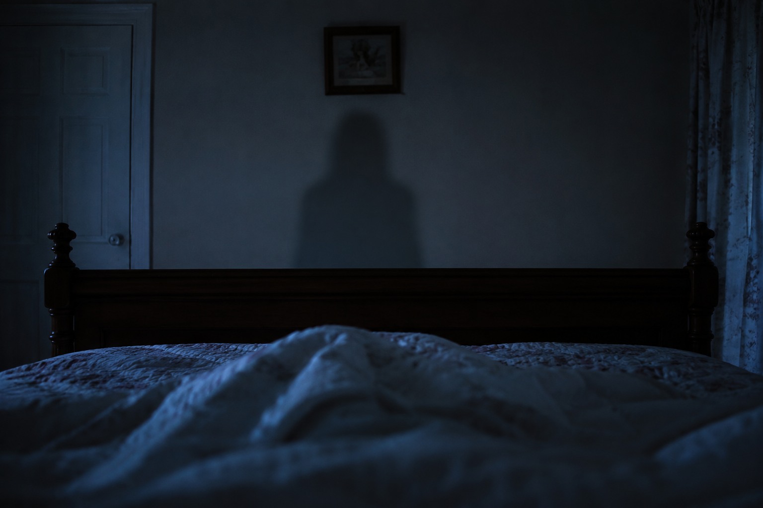 Editorial recreation for Why Do Ghost Stories Mention A Figure At The Foot Of The Bed?, image 2.
