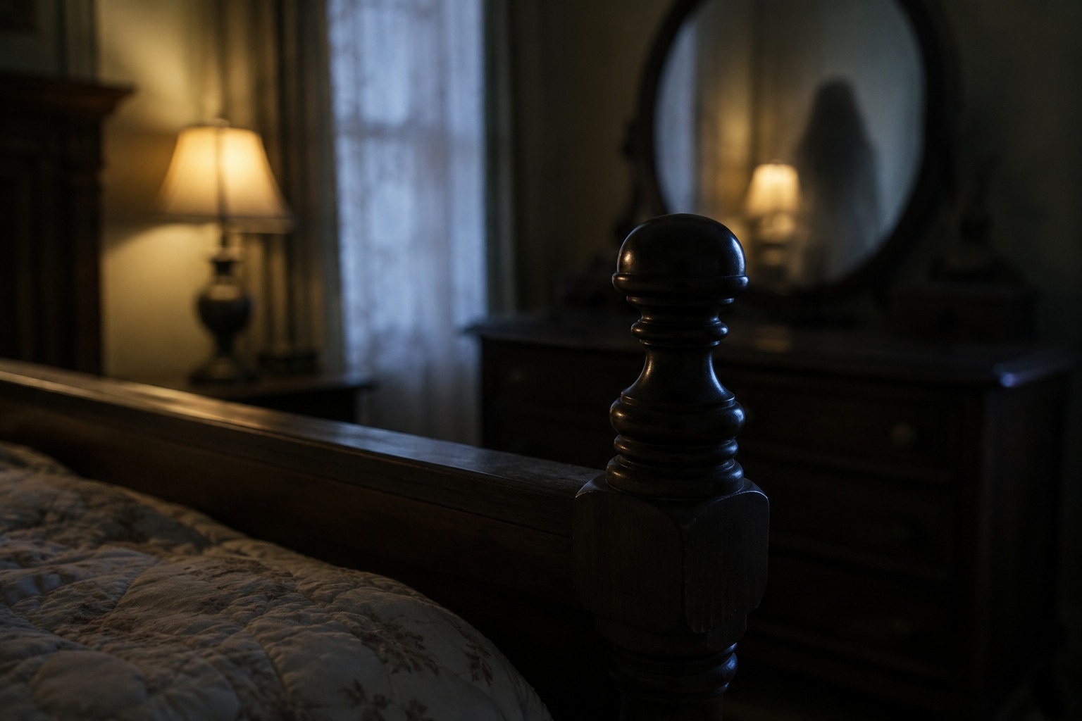 Editorial recreation for Why Do Ghost Stories Mention A Figure At The Foot Of The Bed?, image 4.