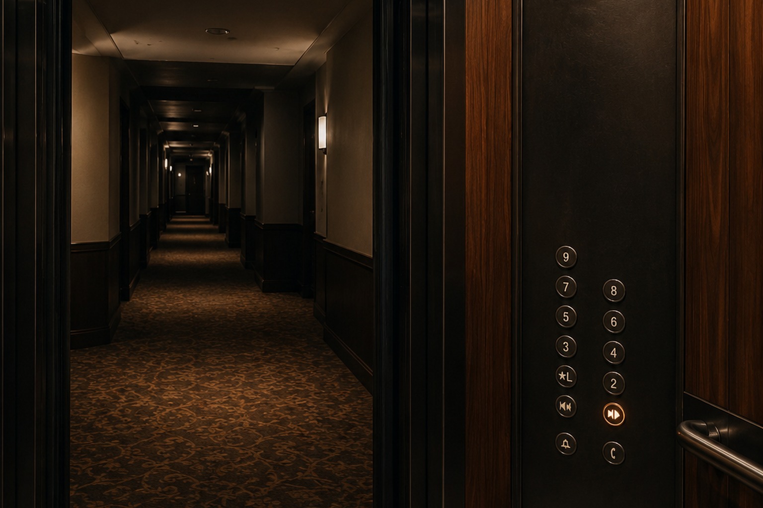 Editorial recreation for Why Do Hotel Elevator Voices Announce Empty Floors?.