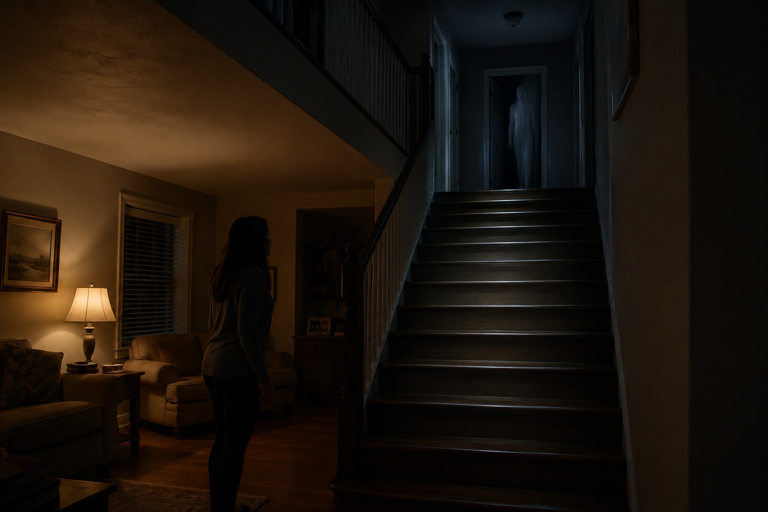 Editorial recreation for Why Do People Hear Footsteps Upstairs When No One Is Home?, image 1.