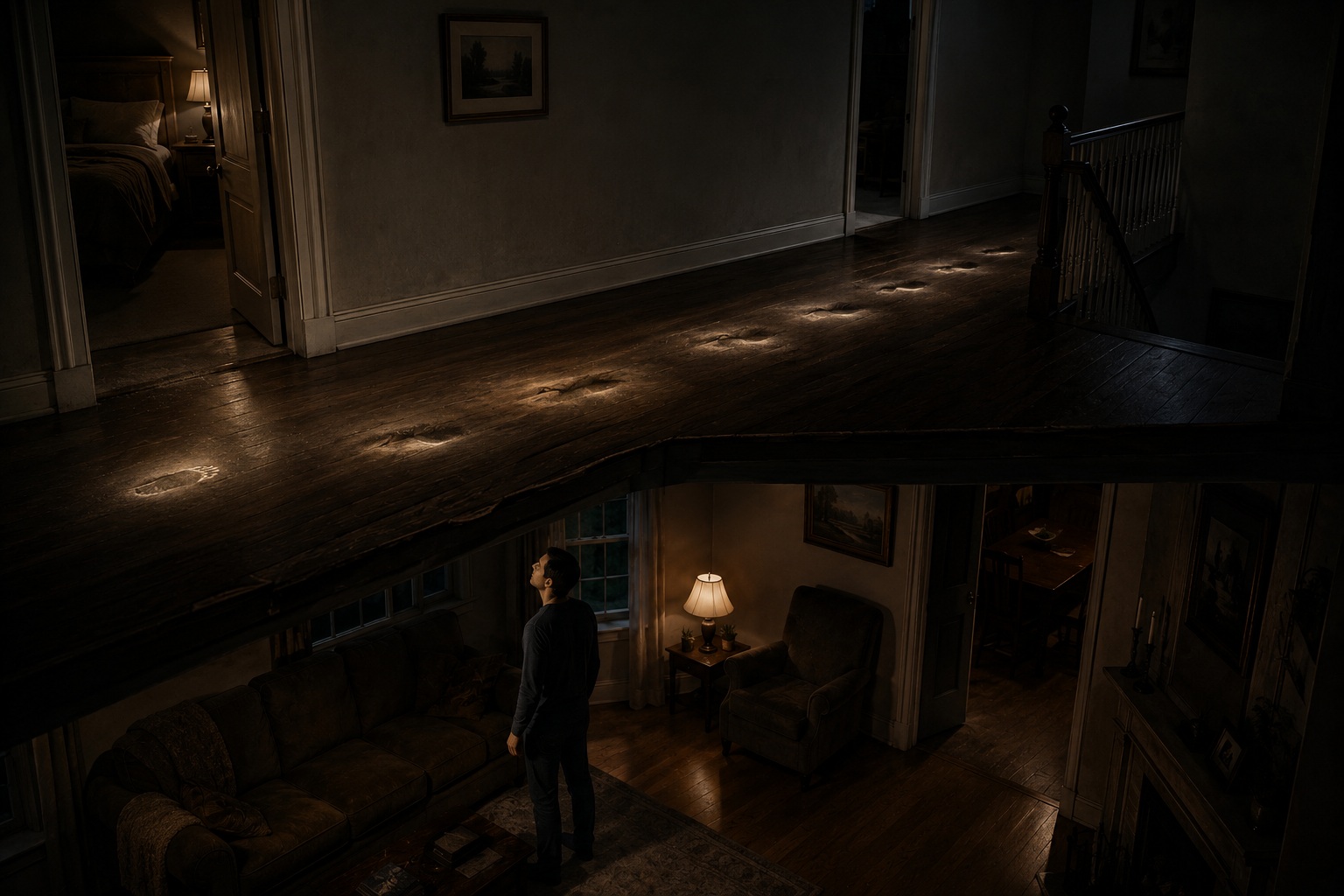 Editorial recreation for Why Do People Hear Footsteps Upstairs When No One Is Home?, image 3.