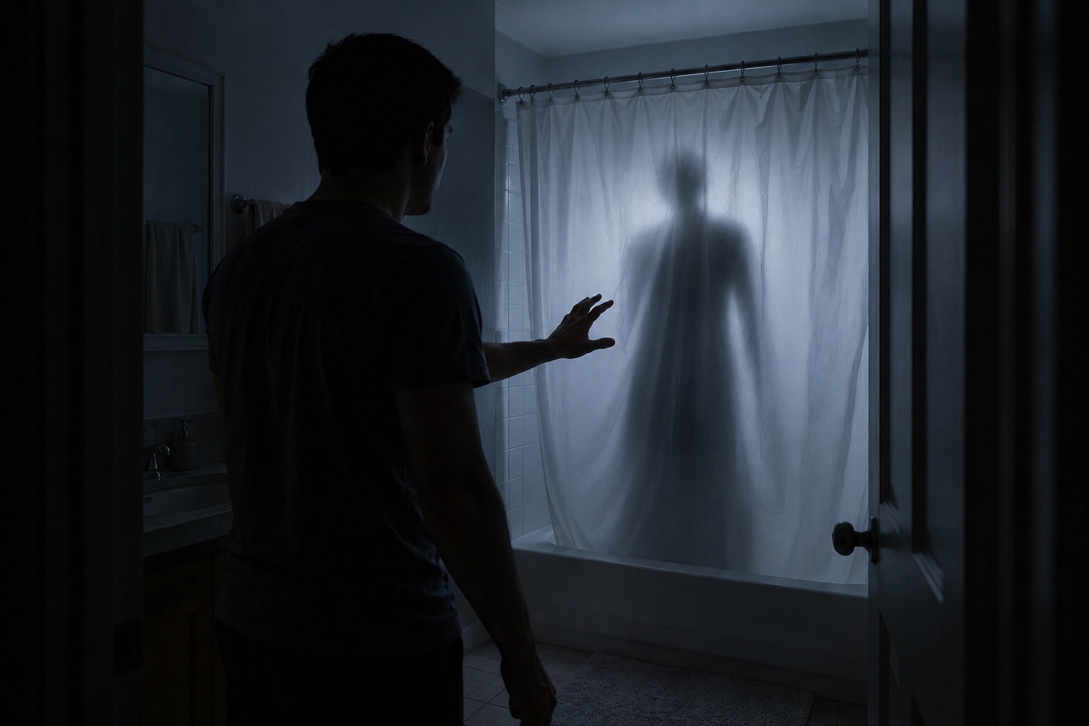 Editorial recreation of the Why Do Shower Curtains Move When Bathroom Is Empty? story, image 2.