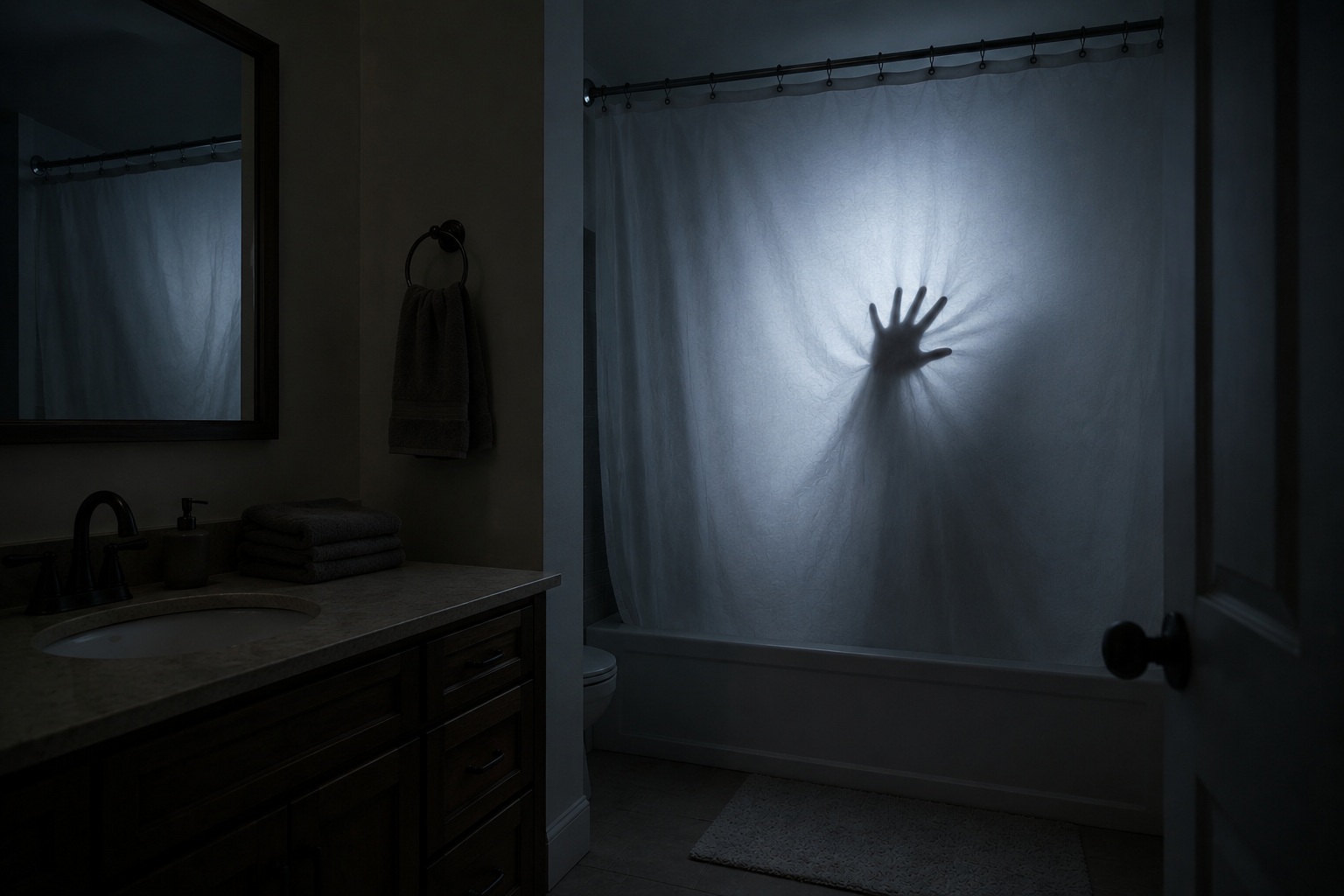 Editorial recreation of the Why Do Shower Curtains Move When Bathroom Is Empty? story, image 3.