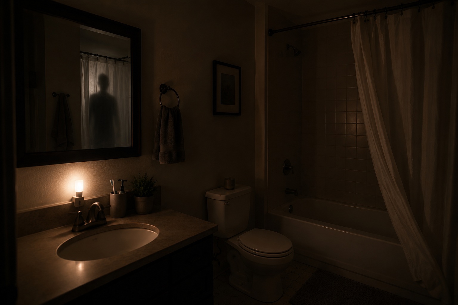 Editorial recreation of the Why Do Shower Curtains Move When Bathroom Is Empty? story, image 4.
