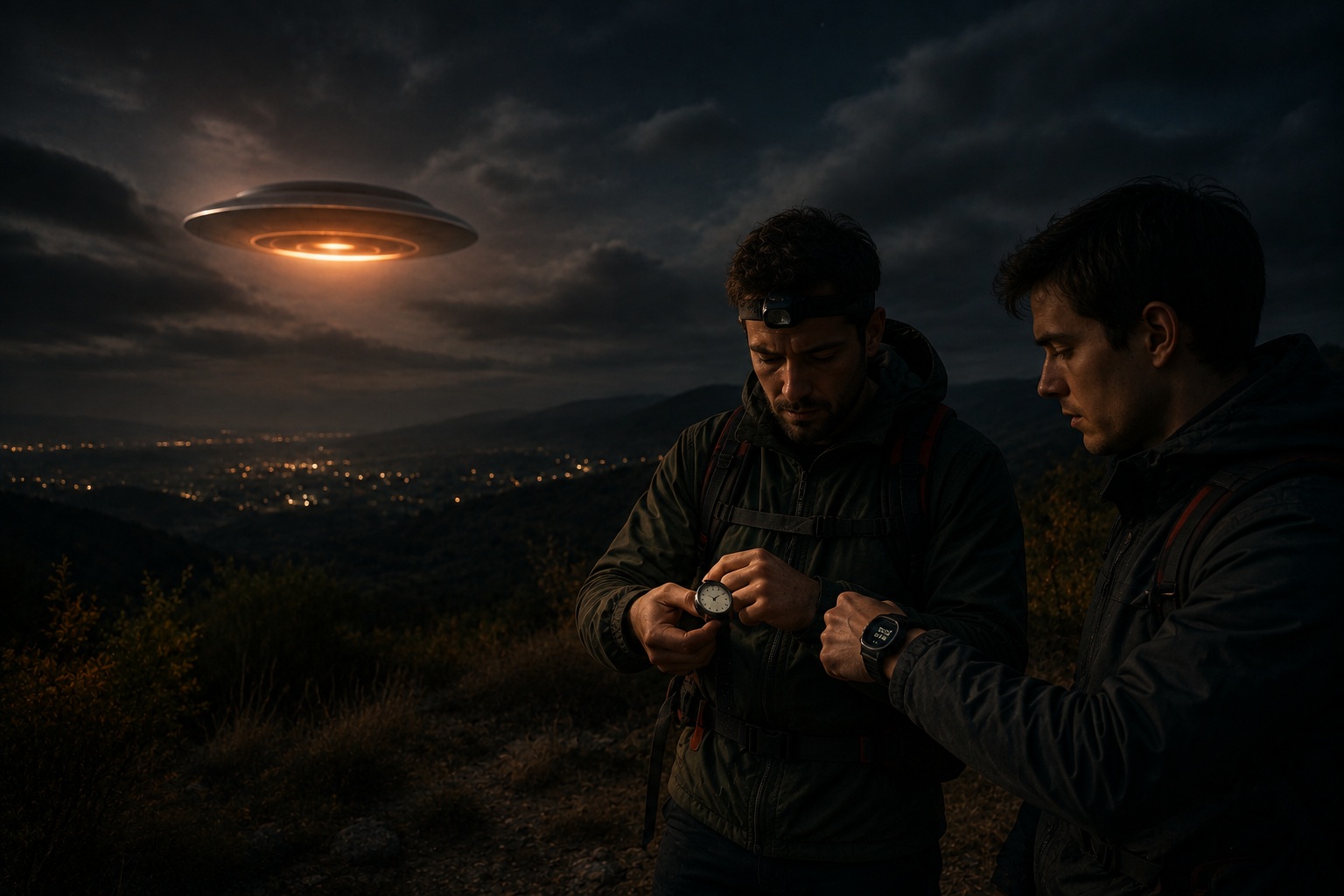Editorial recreation of the Why Do UFO Witnesses Find Their Watches Stopped After Orange Orbs? story, image 4.